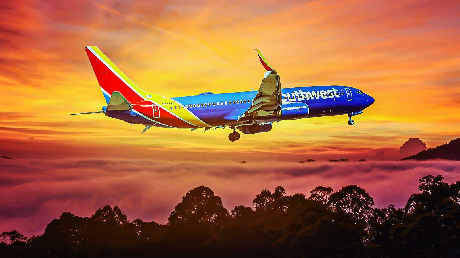 Imagen personalizada del Boeing 737-800 de Southwest Airlines
