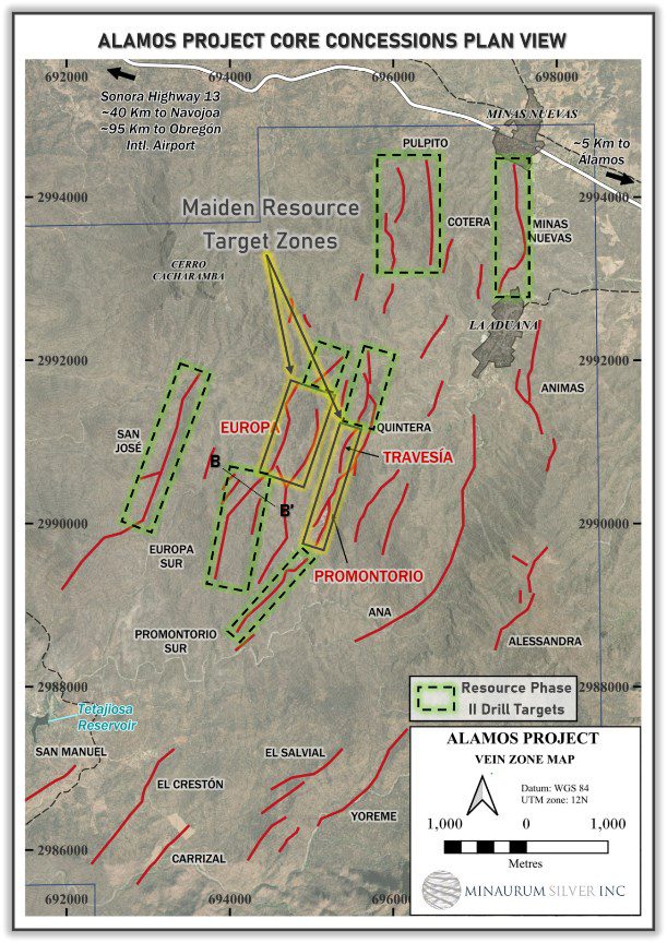 Minaurum Silver reports silver grades at its Alamos project in Sonora