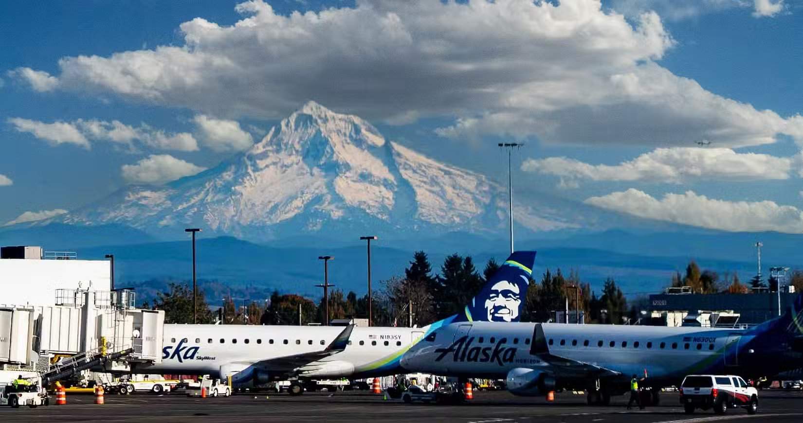 Alaska Airlines à l’aéroport international de Portland