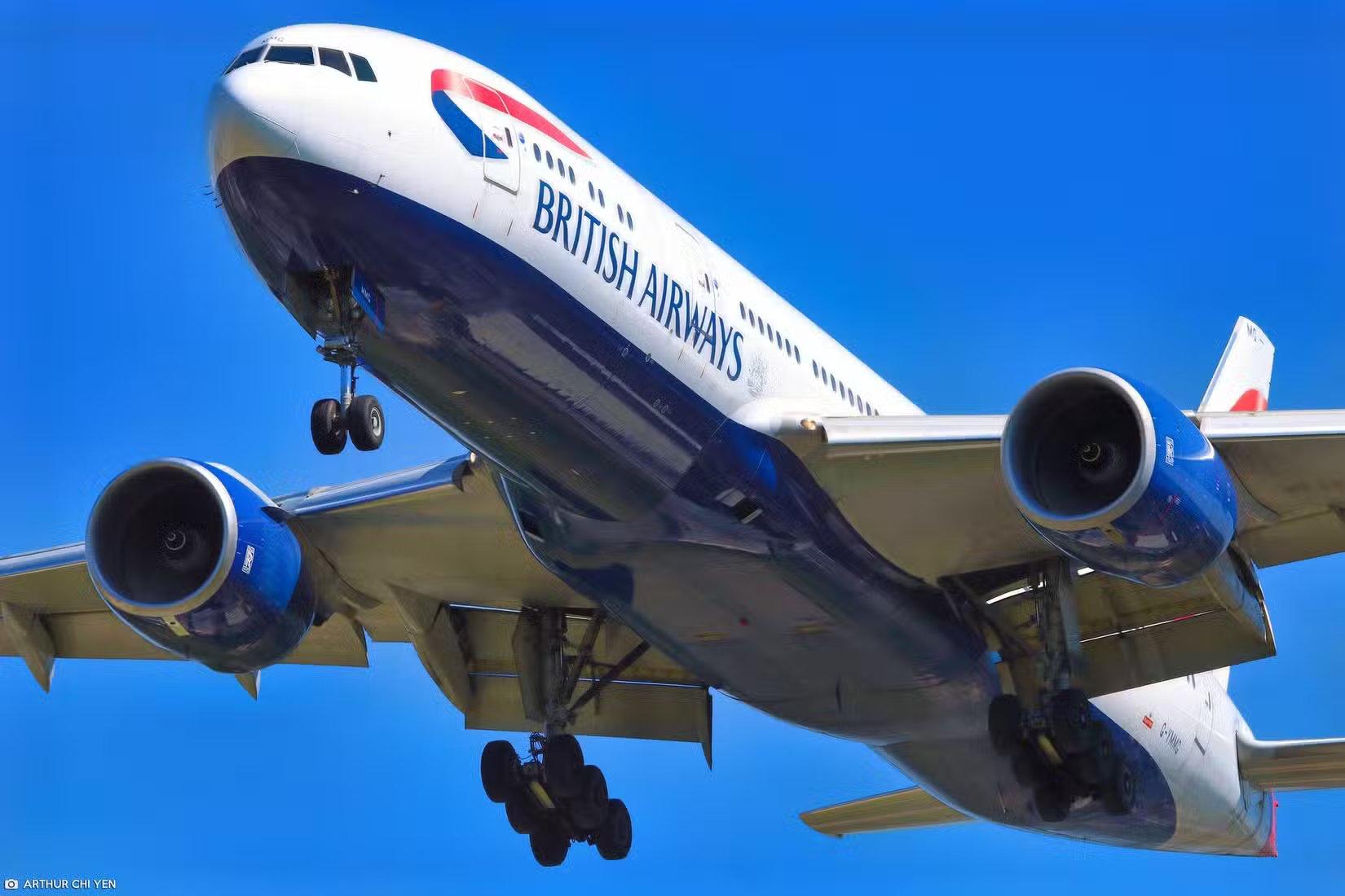 英国航空777最后进近