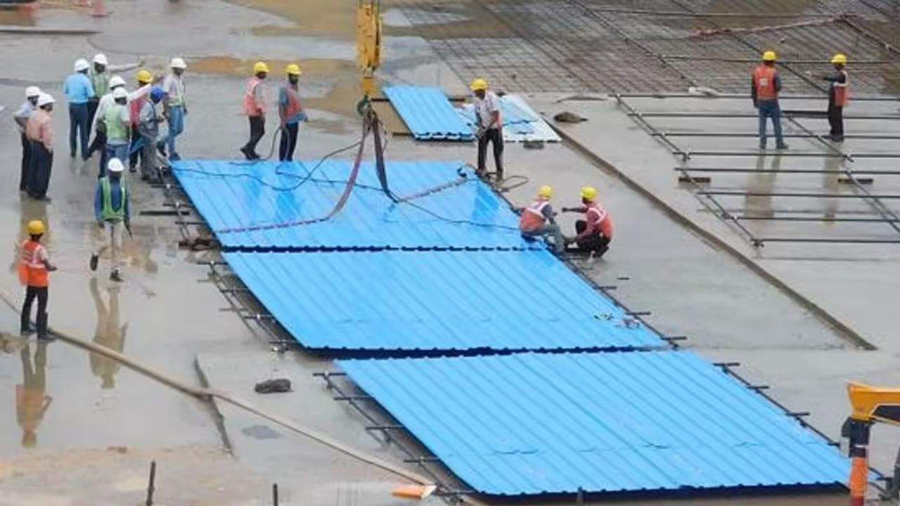 Construção da Usina Nuclear de Kaiga utiliza concreto, fábrica de gelo e soluções de engenharia para superar as monções indianas.