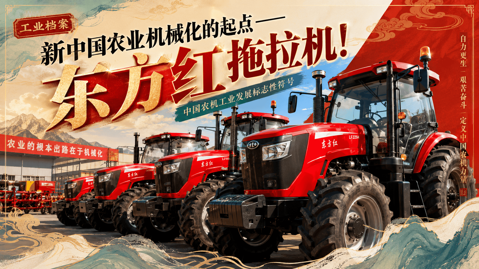 新中国农业机械化的起点——东方红拖拉机！#科普 #东方红 #东方红拖拉机 #涨知识 #拖拉机