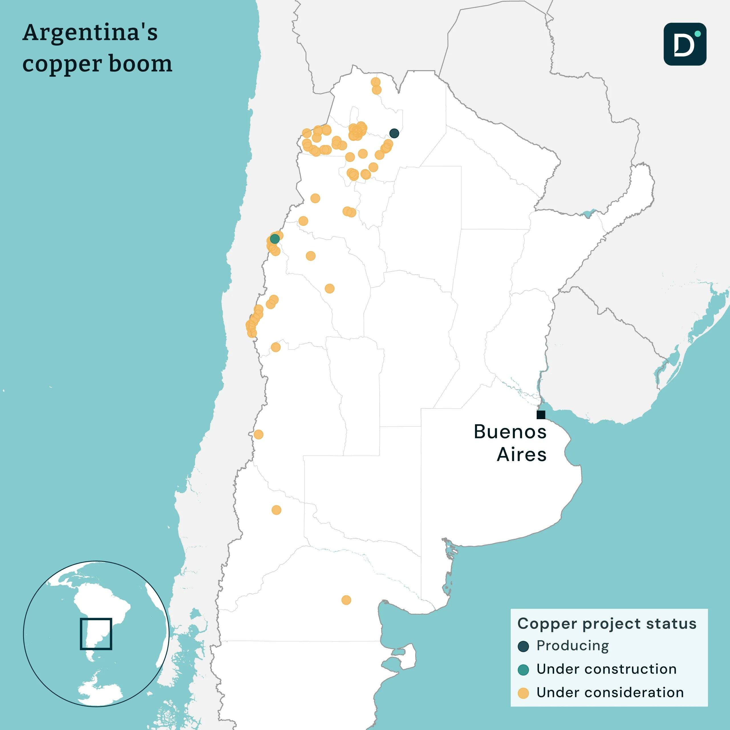 Mapa da Argentina