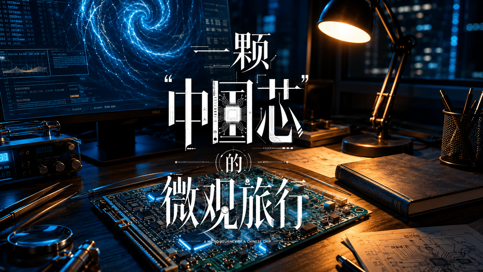 解锁“芯”视角，看一颗“中国芯”的微观旅行～#aigc #ai创作 #ai创作短视频