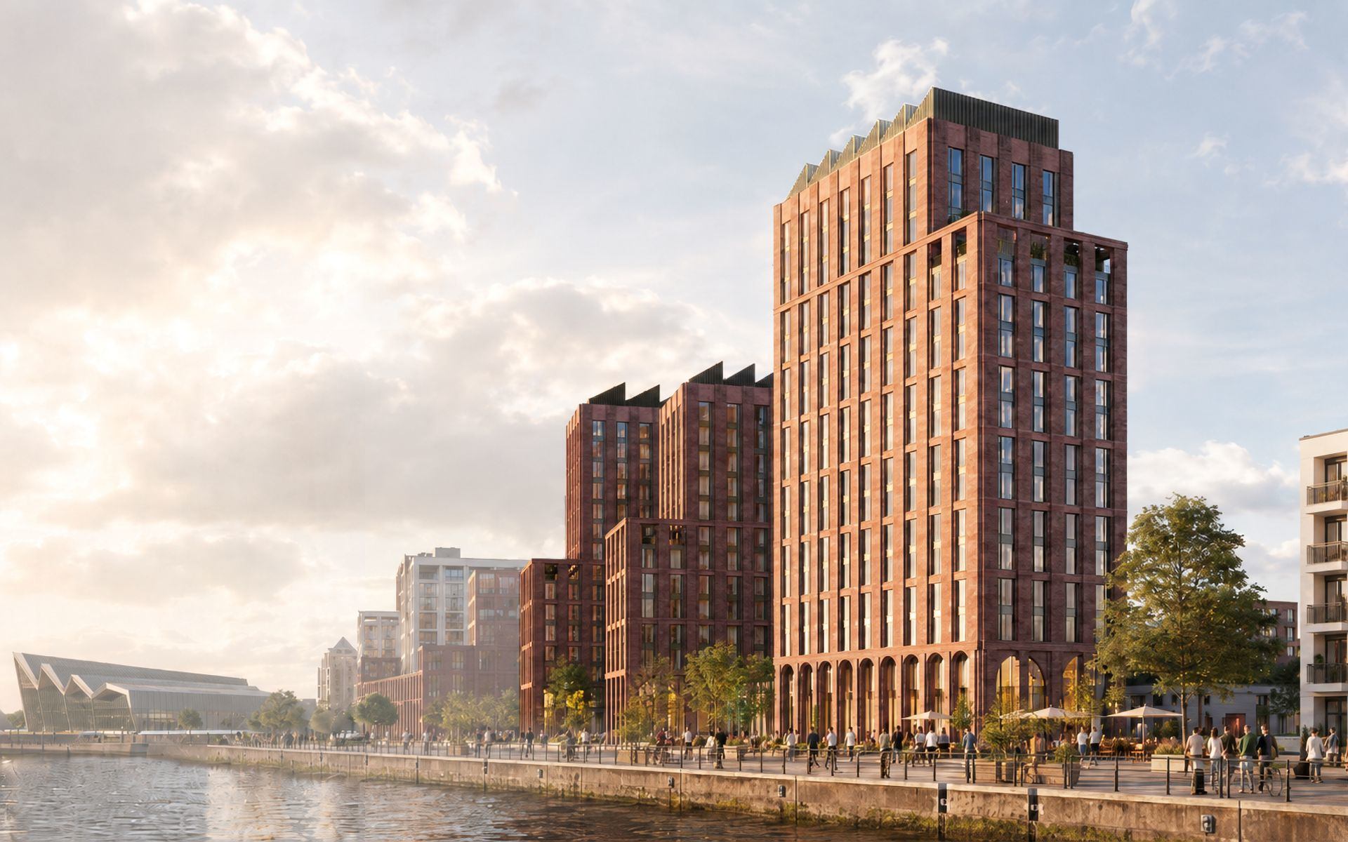 Presentación del plan de desarrollo de viviendas compartidas de 100 millones de libras en Yorkhill Quay