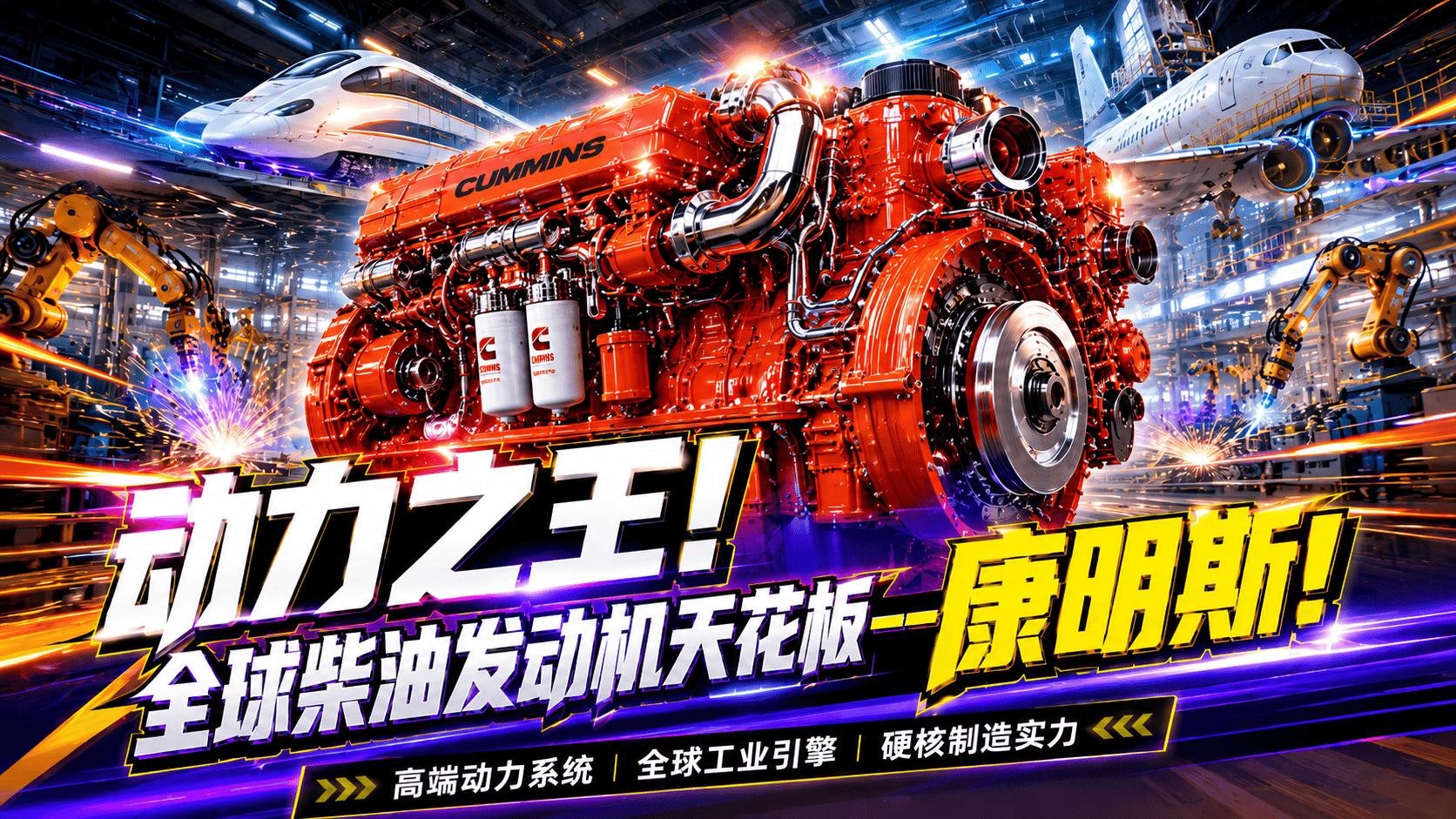 动力之王！全球柴油发动机天花板——康明斯！#康明斯 #柴油发动机 #机械 #科普 #涨知识