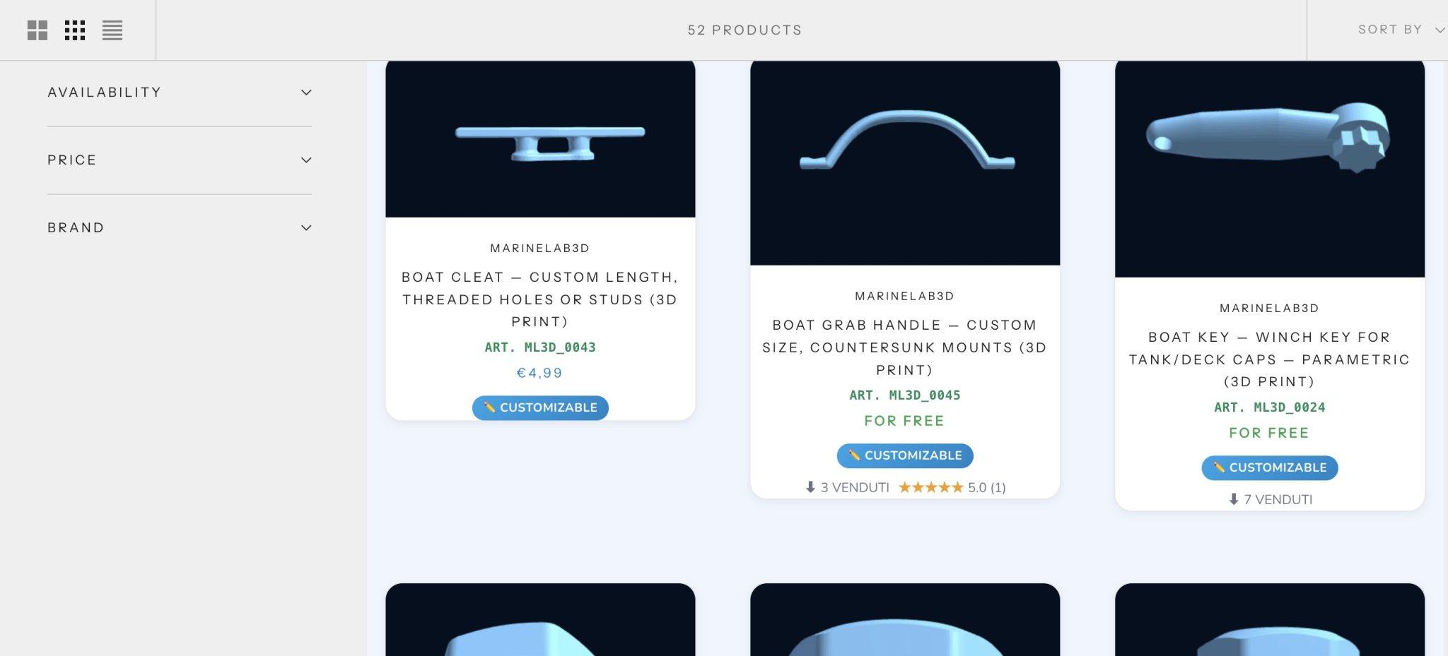 Explore MarineLab3D, an innovative marketplace platform offering customizable 3D-printed marine parts, made to your specifications.