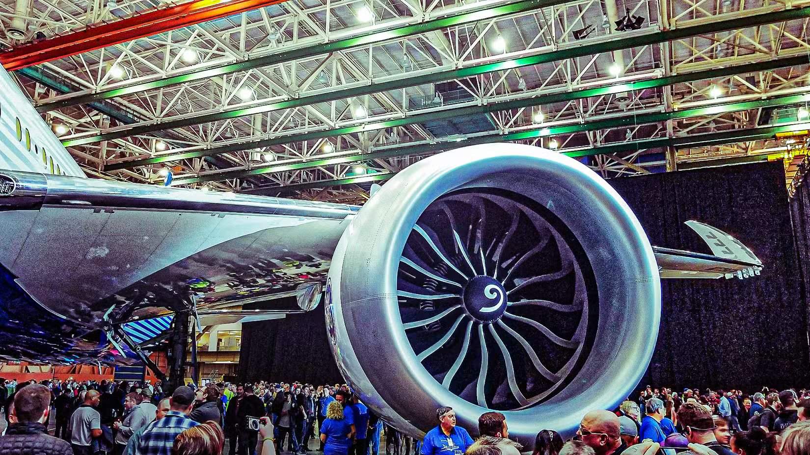 Boeing 777X GE9X engine display custom thumbnail
