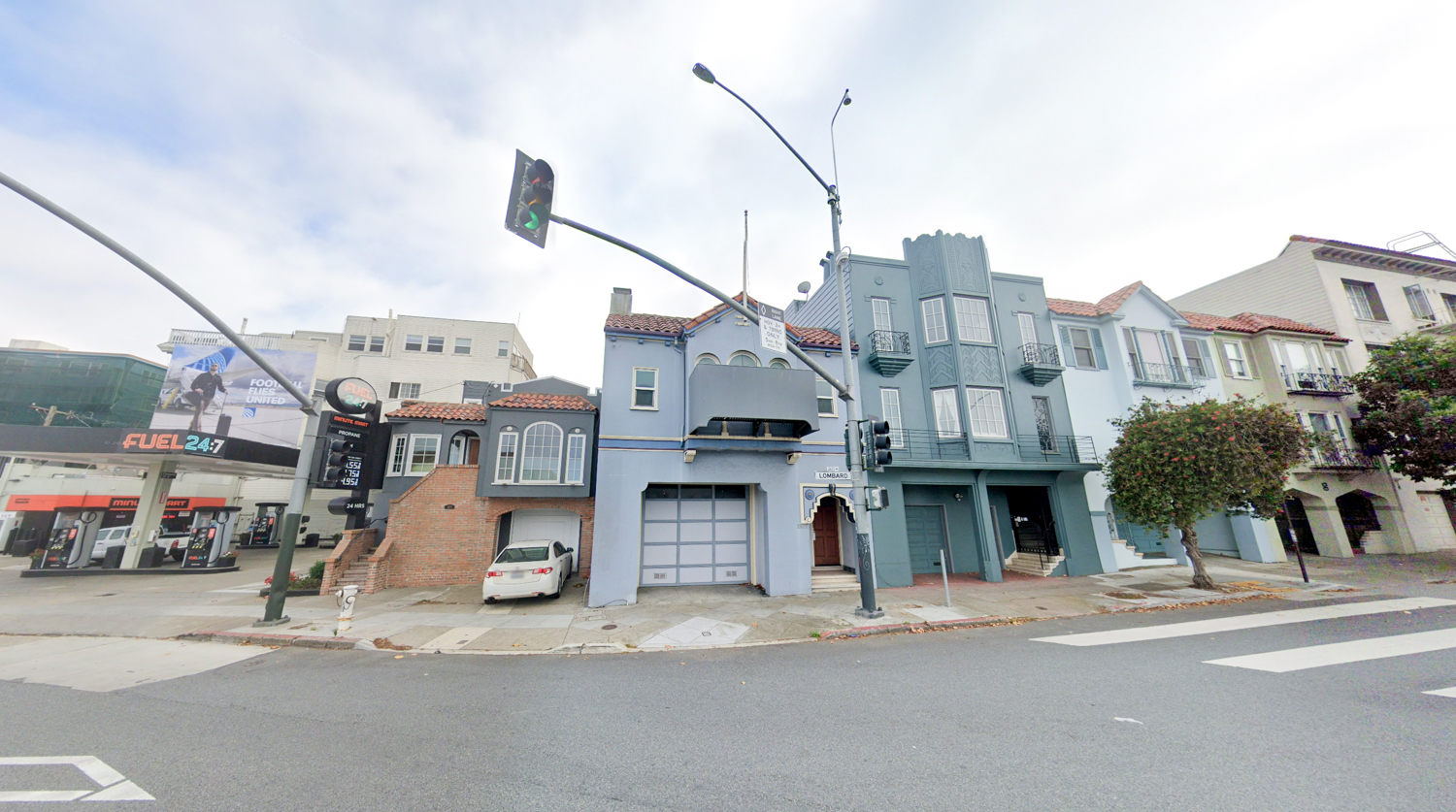 2629 Lombard Street，谷歌街景图像