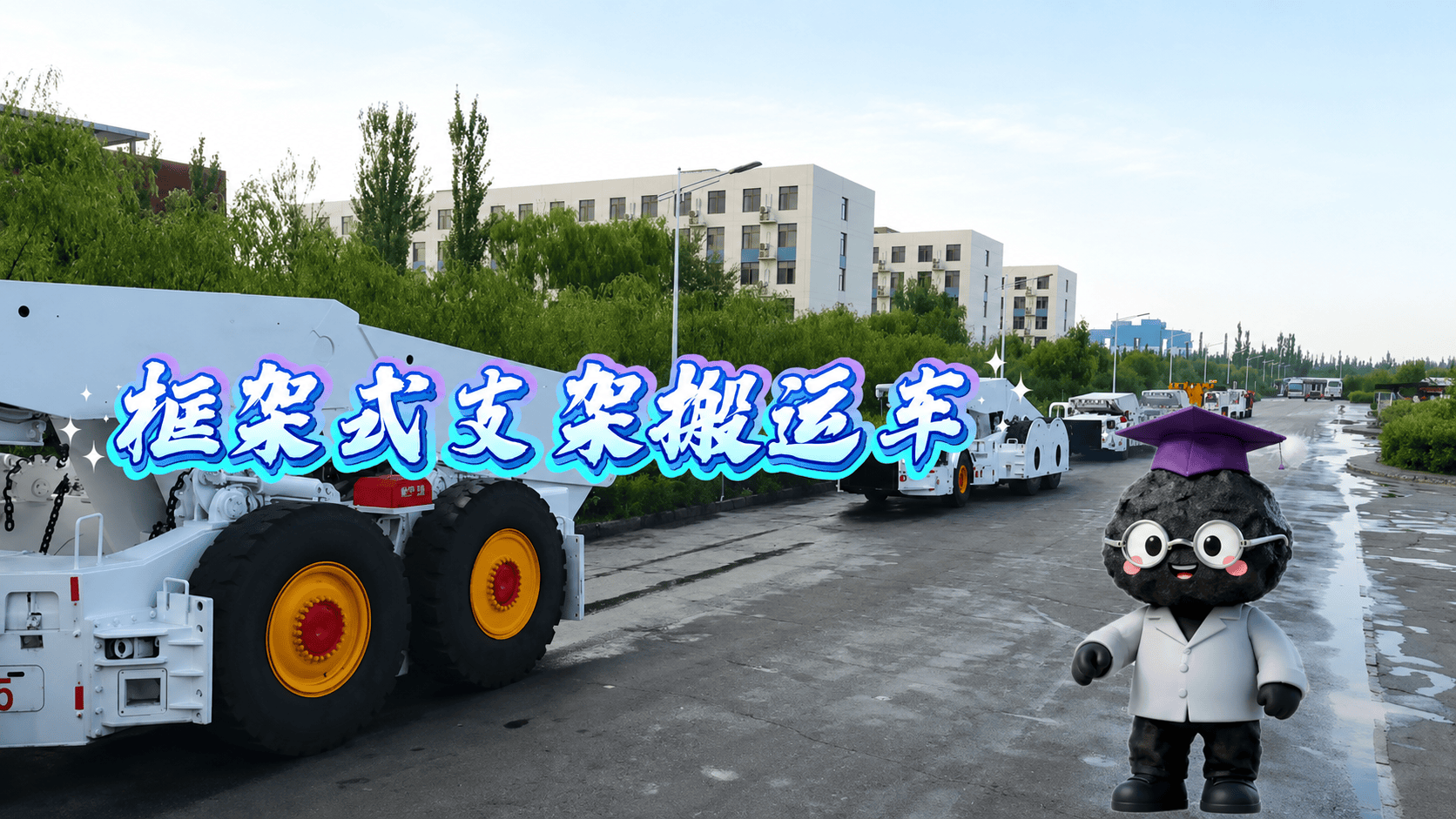 煤矿液压支架的专属座驾||框架式支架搬运车，液压支架专属座驾，高强度合金框架稳托重物，液压吊链单人快速装卸，铰接车身转弯灵活，六轮驱动适配狭窄拐弯巷道，防爆柴油、锂电双动力，综采搬家倒面效率直接拉满。神东煤炭 #国家能源集团