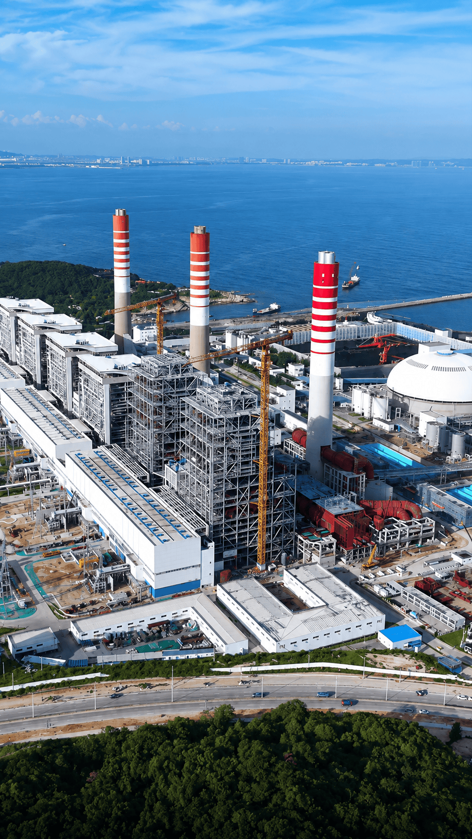 广东省能源建设重点项目！海门电厂二期百万千瓦机组扩建项目6号机组厂用电受电一次成功！#工程建设