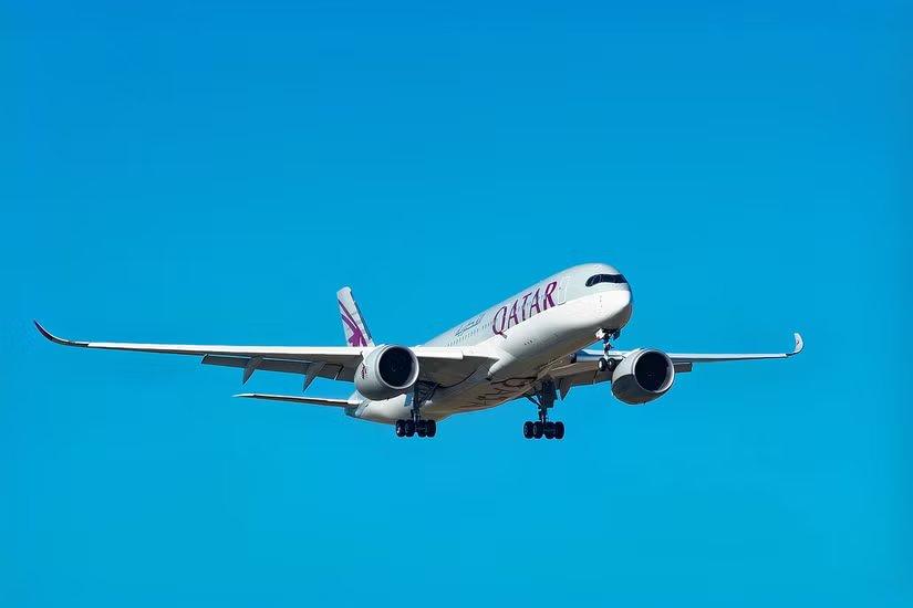 Approche finale de l’A350-900 de Qatar Airways