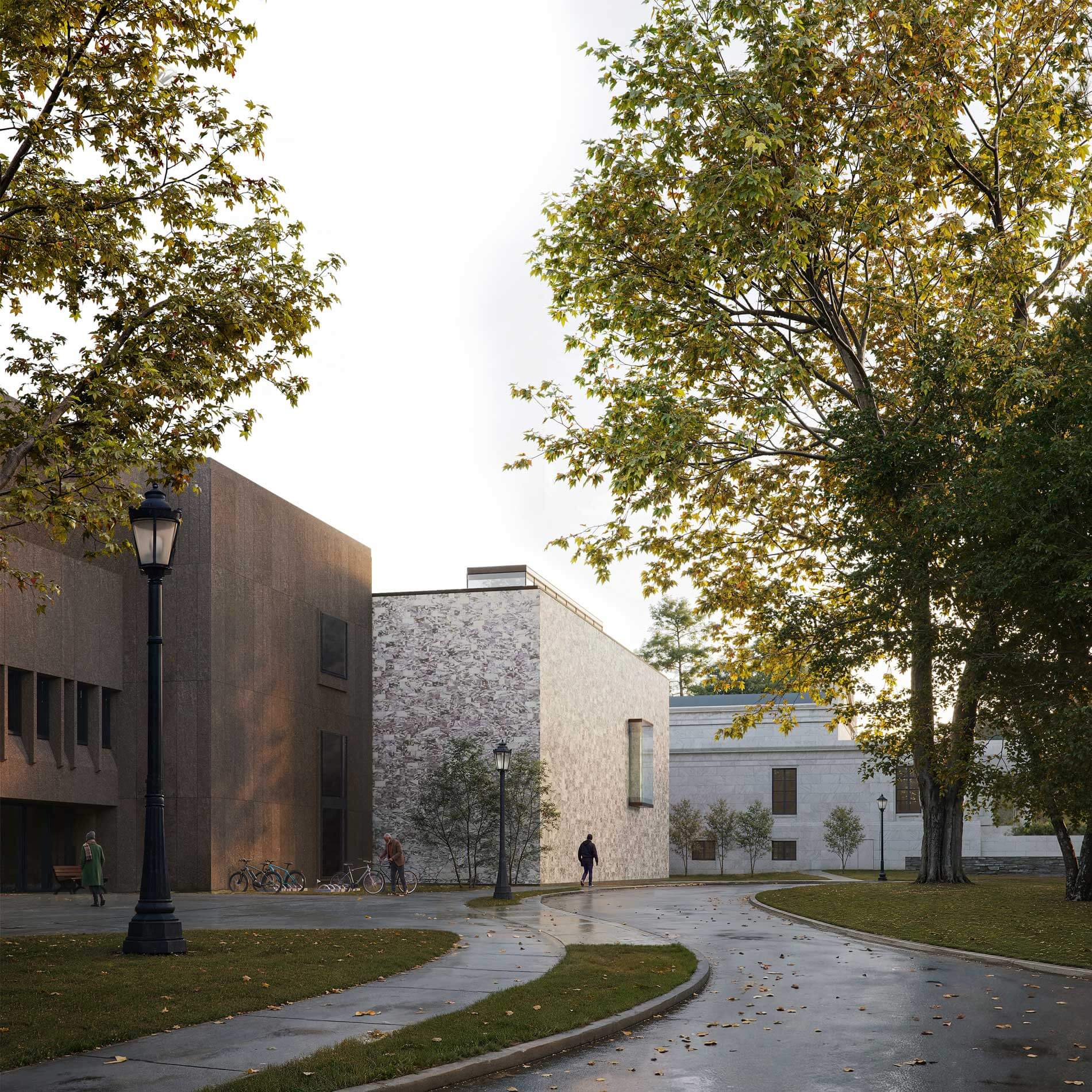 Chemin menant à la nouvelle extension du Clark Art Institute
