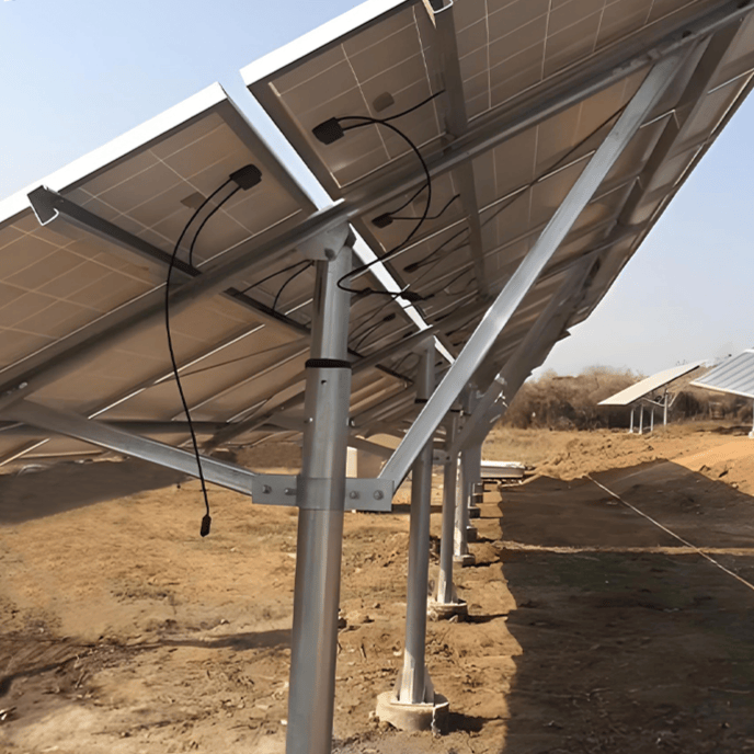 单立柱太阳能光伏支架系统｜高性价比地面光伏安装结构供应商