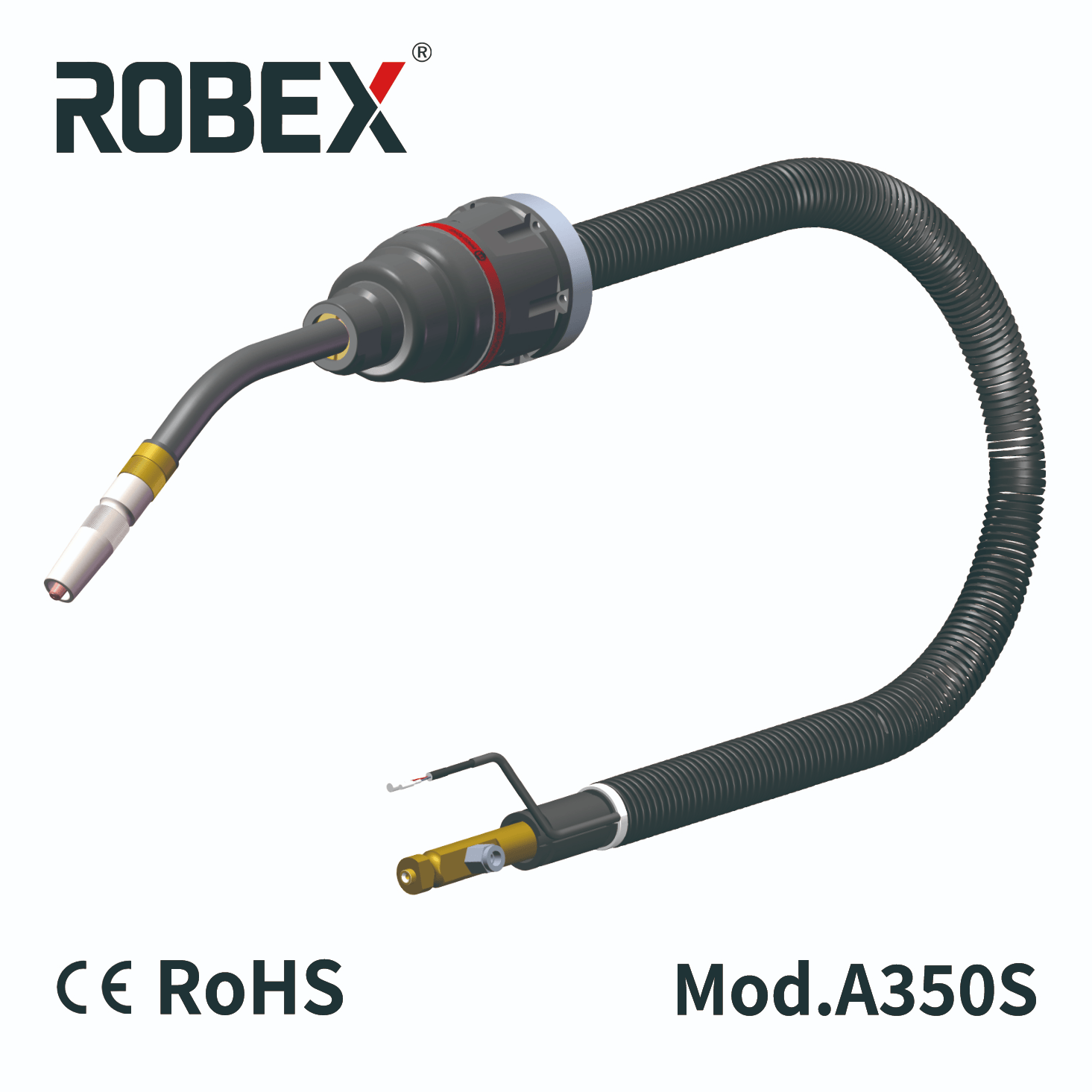 350A Air-cooled Robotic Welding Torch A350S MIG Robot Welding Gun - Shanghai Innotec Welding Technology Co.,Ltd.
