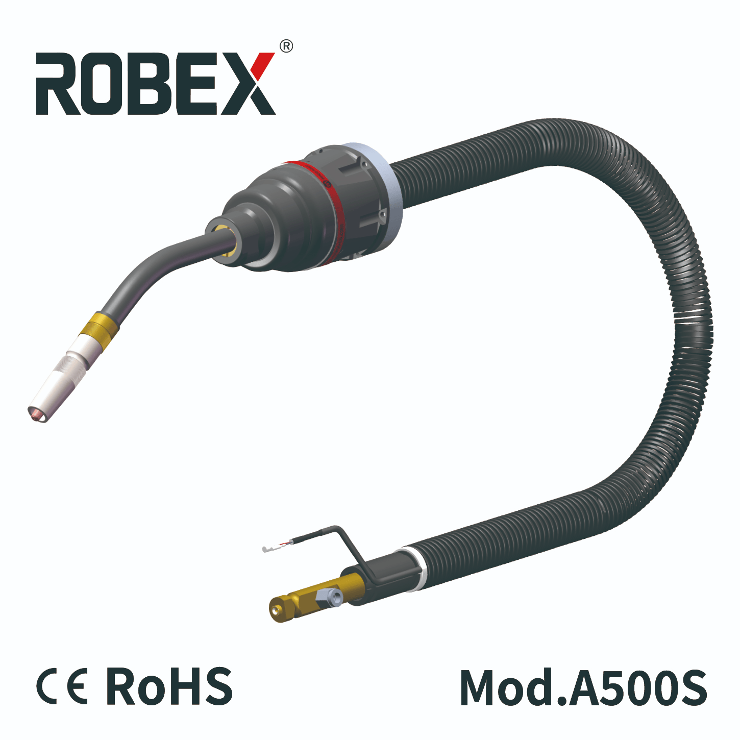 500A Air-cooled MIG/MAG Robotic Welding Torch A500S Robot Welding Gun - Shanghai Innotec Welding Technology Co.,Ltd.