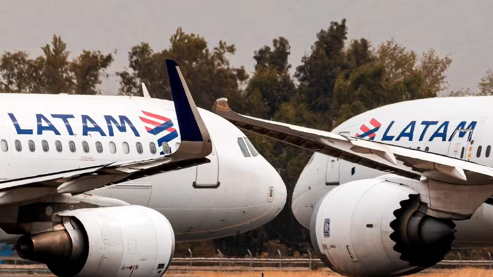 LATAM aircraft on the tarmac.