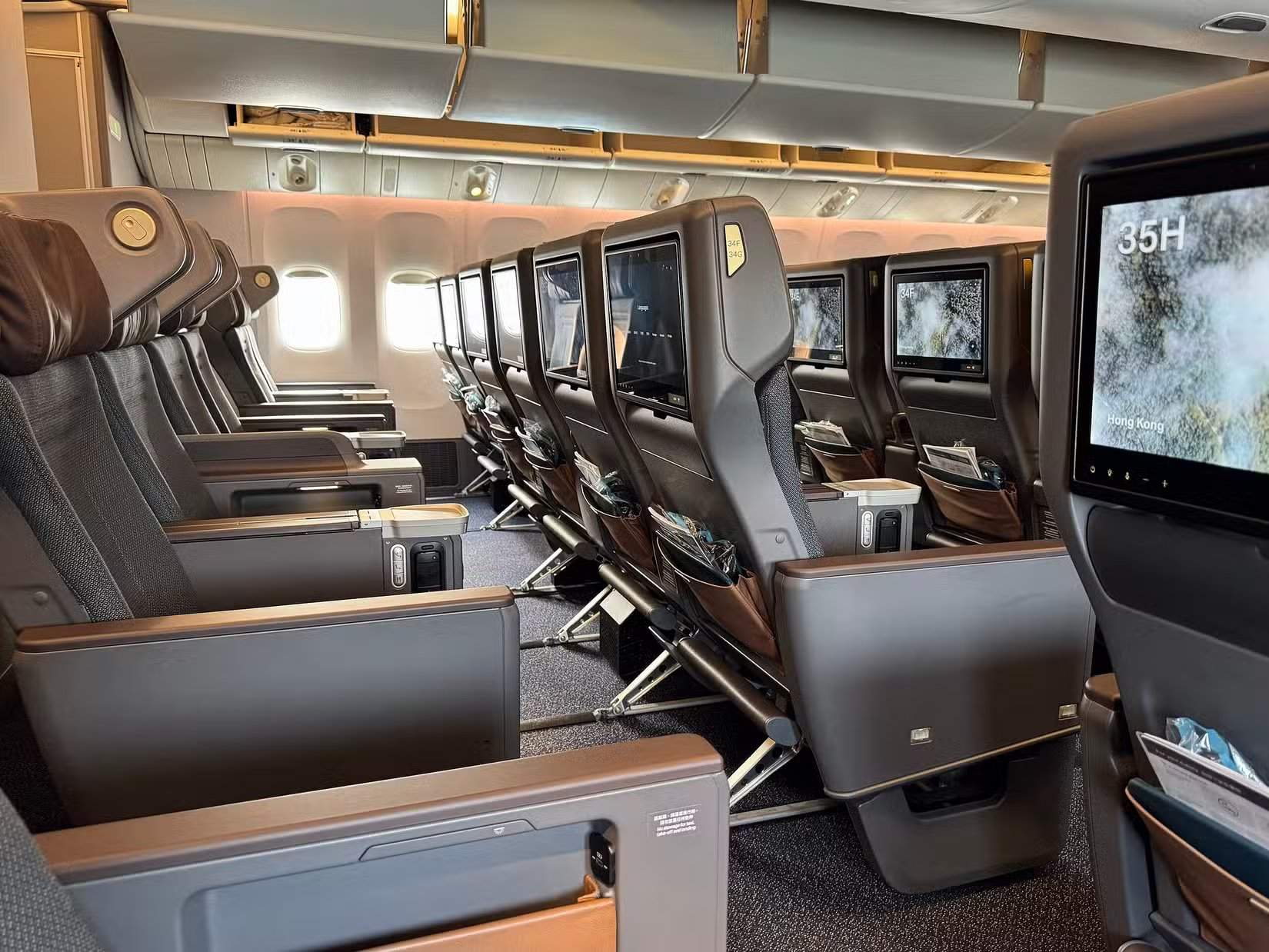 Cathay Pacific 777-300ER Premium Economy Cabin
