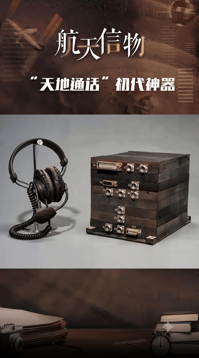 【航天信物】这套实物是我国第一代话音系统，用于完成航天员和地面的“天地通话”。2003年10月15日，杨利伟在神舟五号载人飞船上，就是通过它与家人进行的电话连线。（素材来源：八院804所）