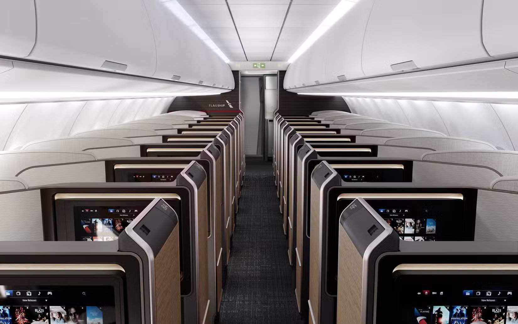 Салон бизнес-класса флагманского люкса Airbus A321XLR