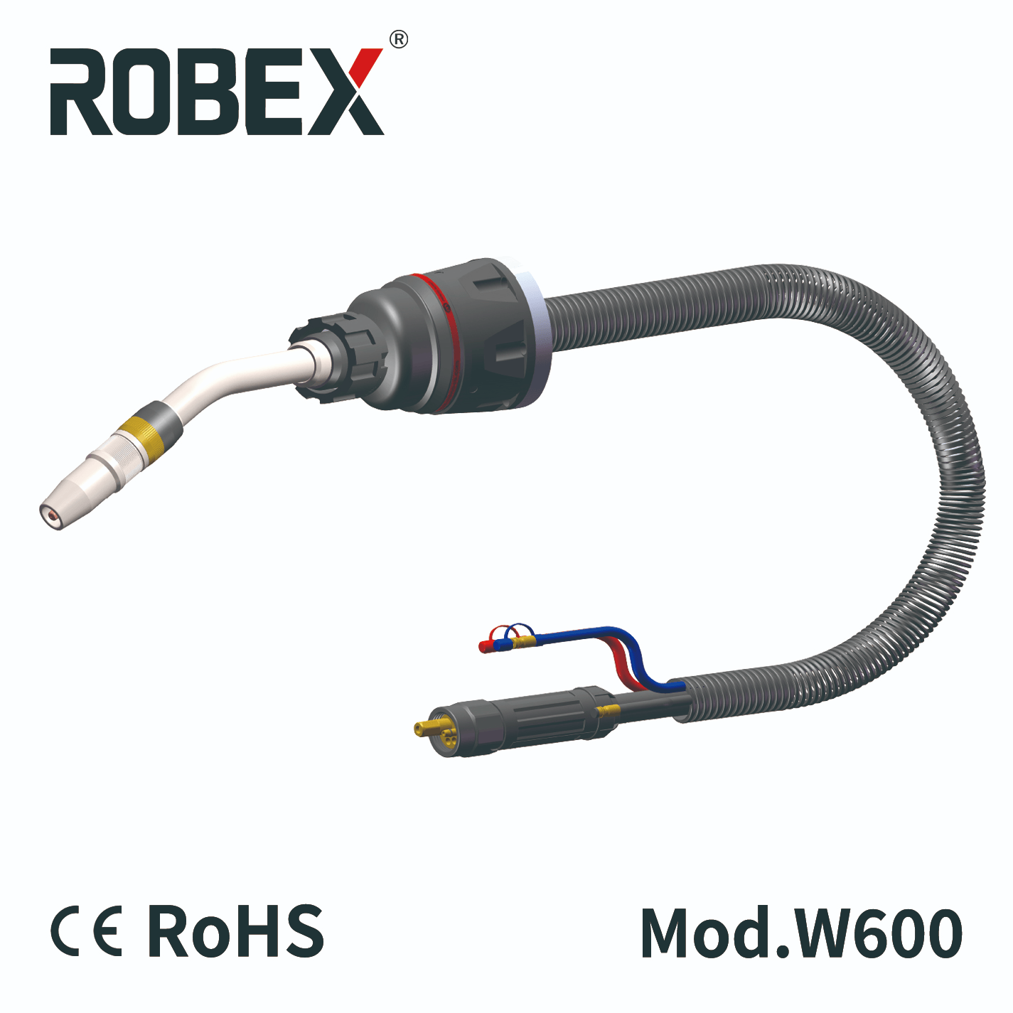 Shanghai Enuo ROBEX 500A/600A wassergekühlte Roboter-Schweißpistolen/MIG-Schweißpistolen