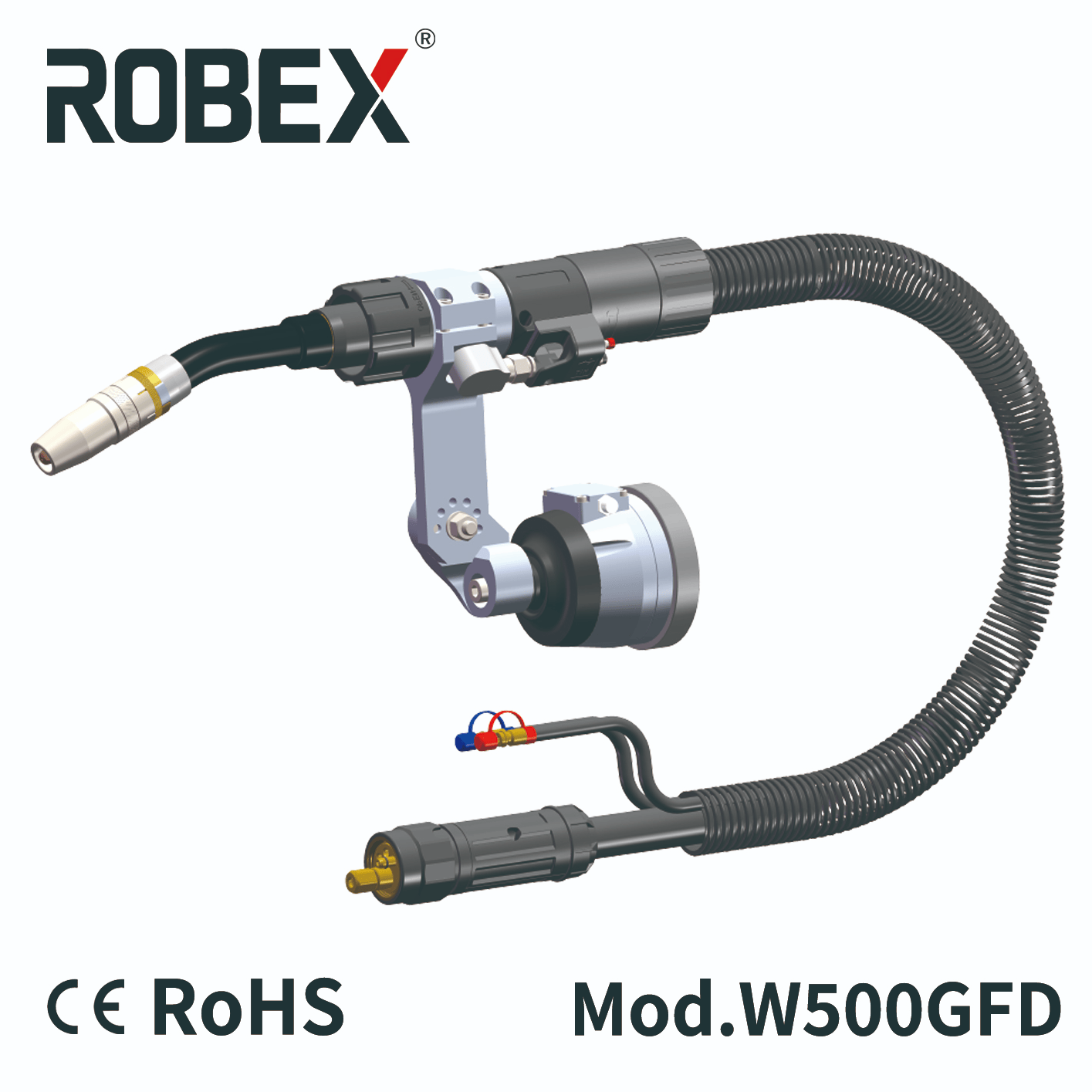 上海亿诺ROBEX 500A/600A水冷系列机器人焊枪