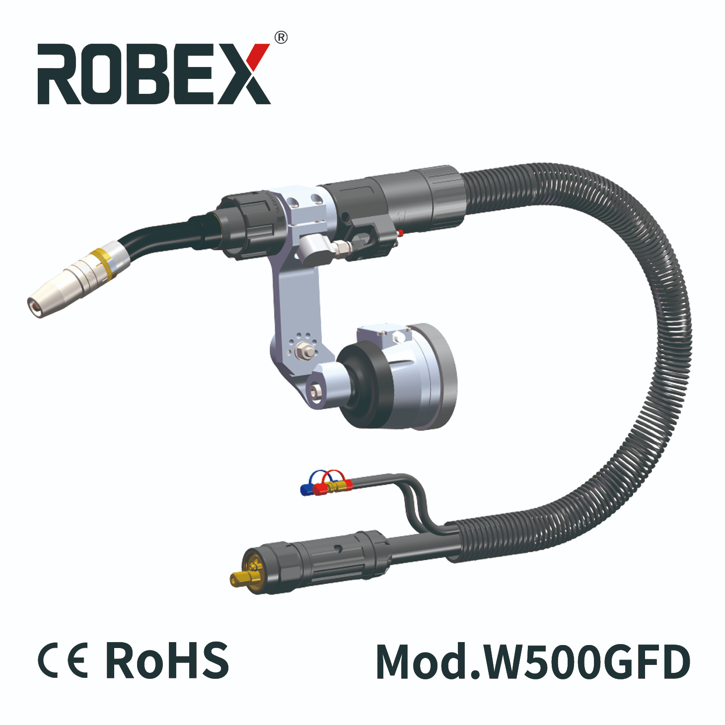 Antorcha de soldadura robótica refrigerada por agua INNOTEC 500A/600A soplete de soldadura/robótico/antorcha robótica