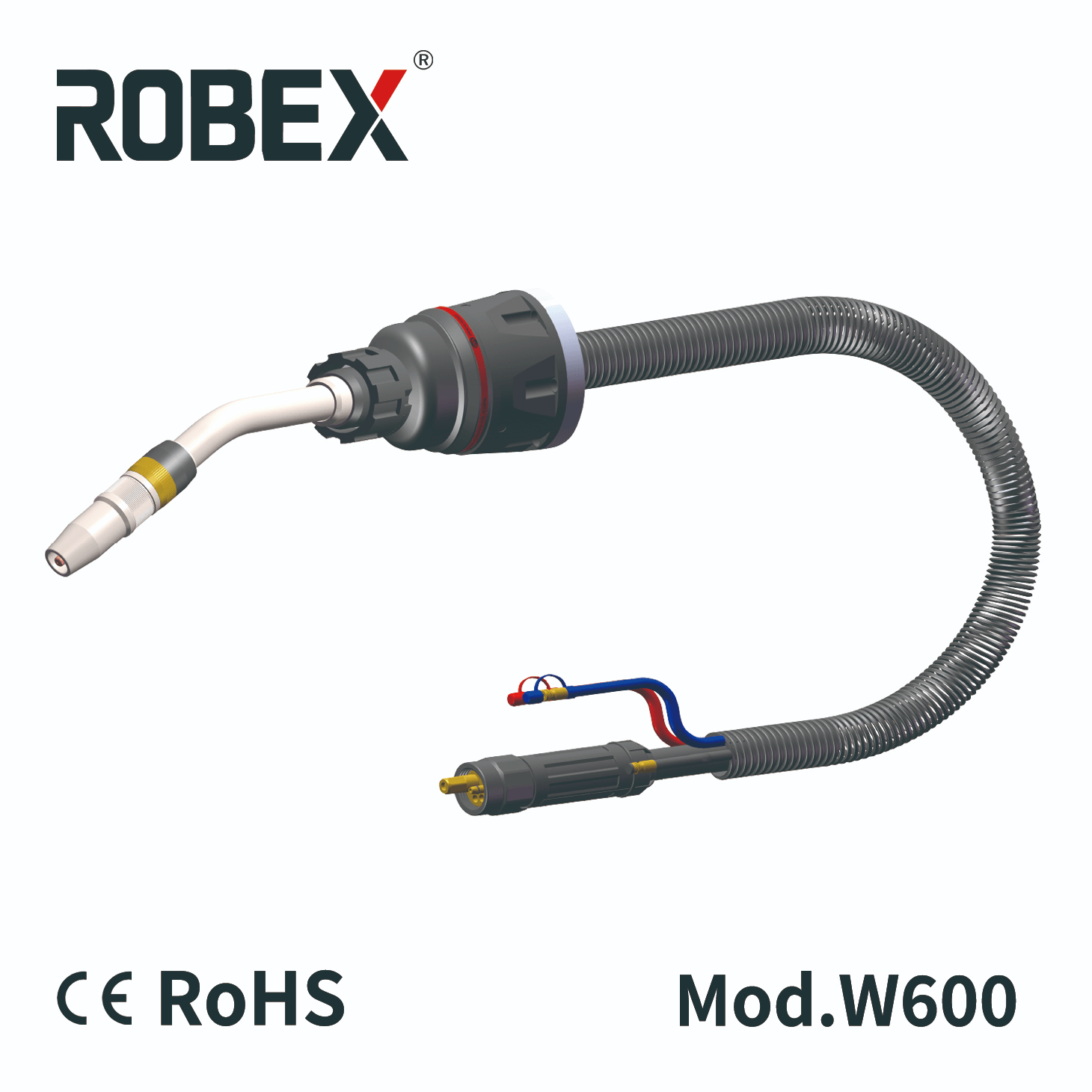 Antorcha de soldadura robótica refrigerada por agua INNOTEC 500A/600A soplete de soldadura/robótico/antorcha robótica