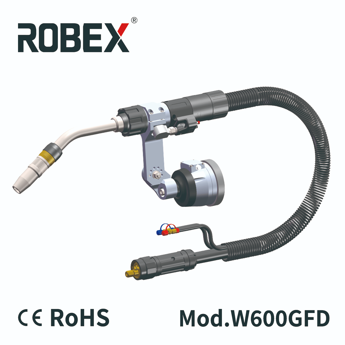 Antorcha de soldadura robótica refrigerada por agua INNOTEC 500A/600A soplete de soldadura/robótico/antorcha robótica