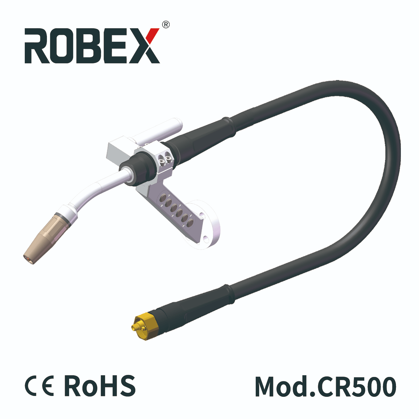 ROBEX Air-cooled 500A Collaborative Robotic Torch A500S / Cobot Welding Torch/MIG Torch - Shanghai Innotec Welding Technology Co.,Ltd.