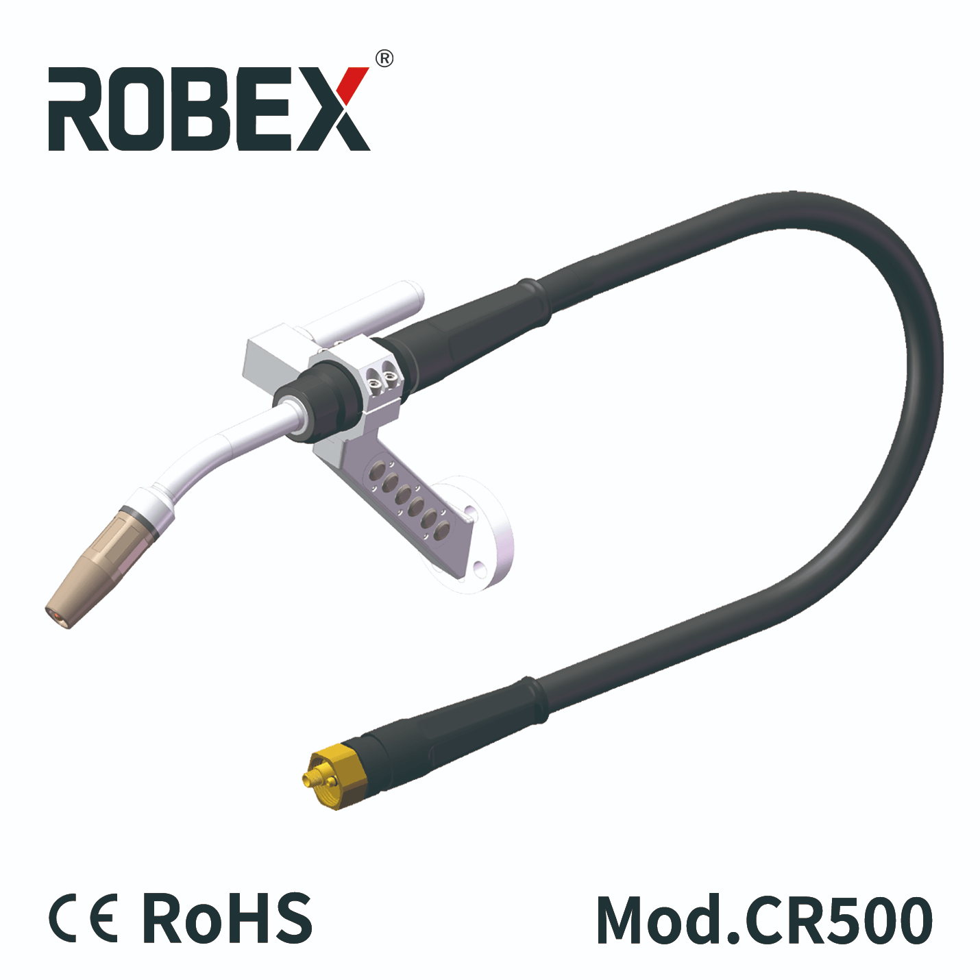 ROBEX Air-cooled 500A Collaborative Robotic Torch A500S / Cobot Welding Torch/MIG Torch