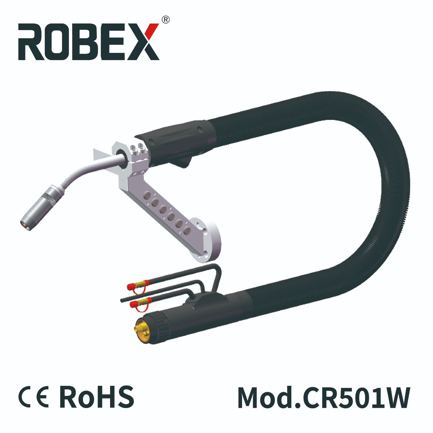 ROBEX Air-cooled 500A Collaborative Robotic Torch A500S / Cobot Welding Torch/MIG Torch