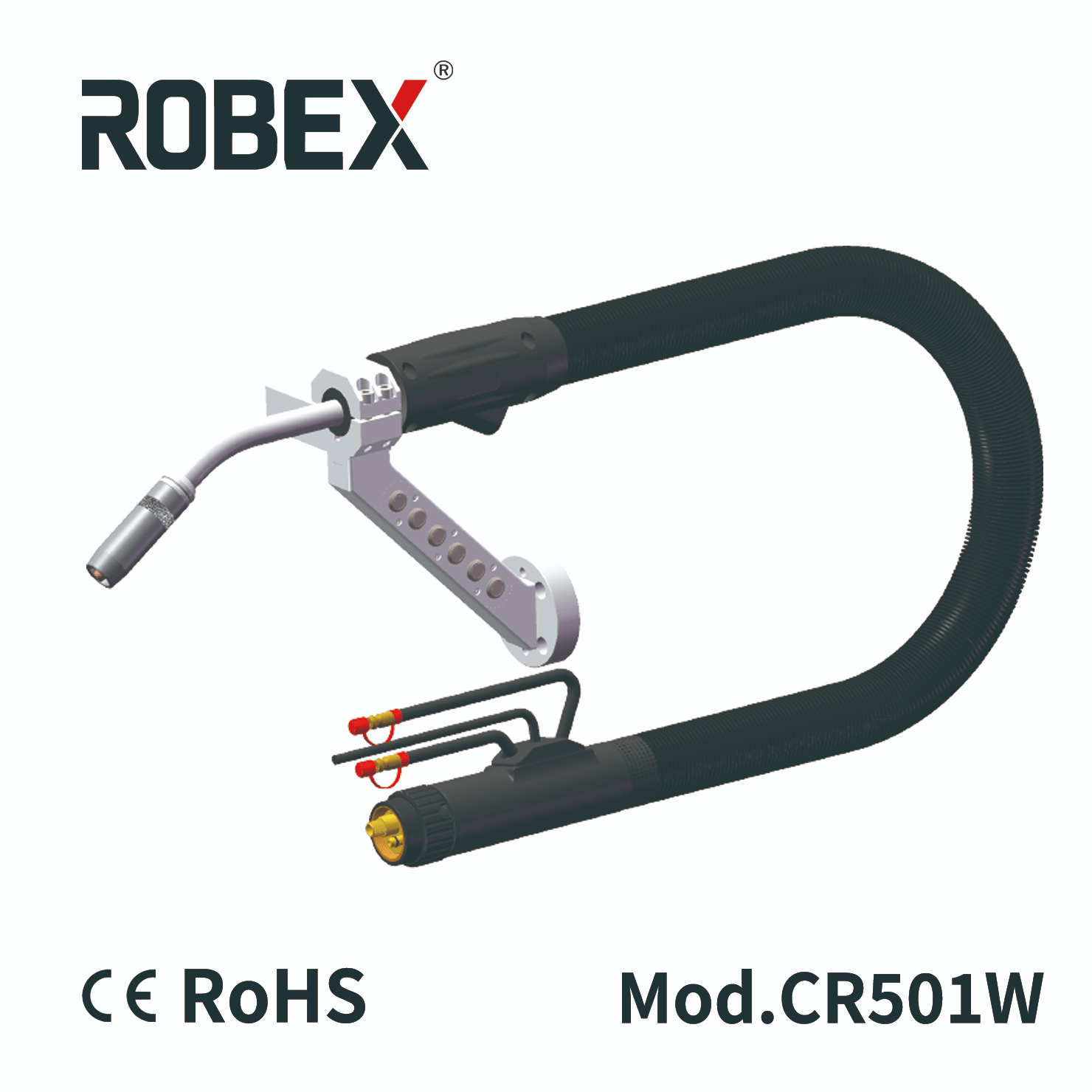 INNOTEC Water-cooled 500A Collaborative Robotic Torch CR501W