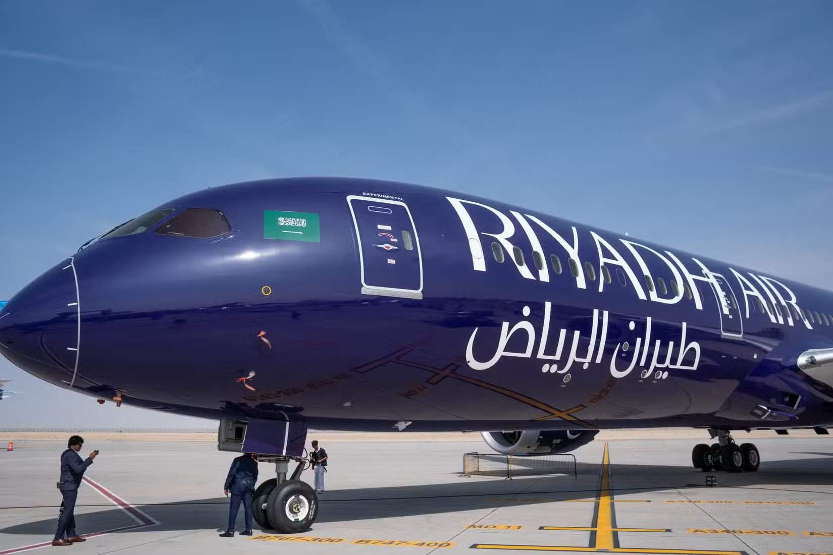 Chegada do Boeing 787 da Riyadh Air