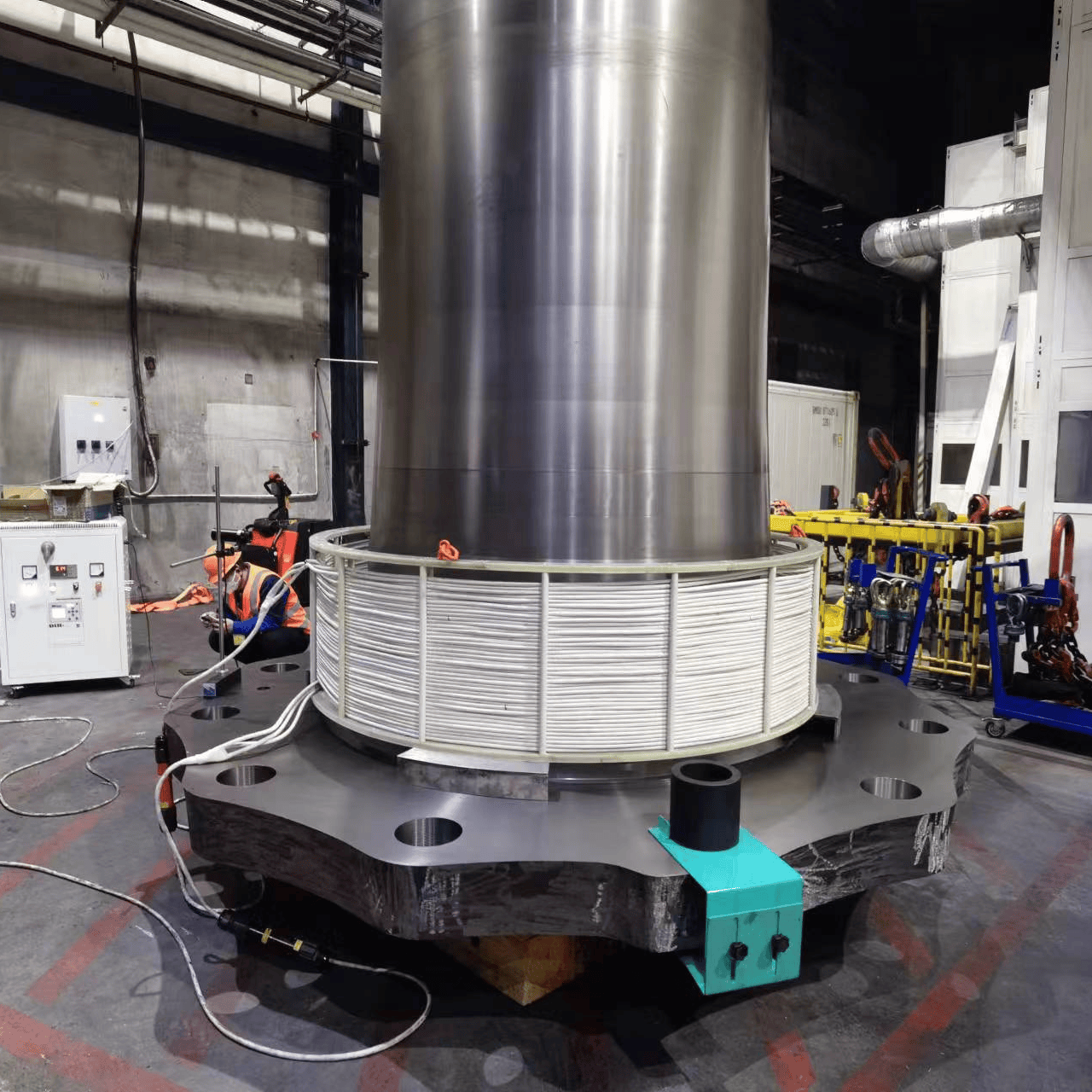 60KW电磁加热器石油化工管道预热现场热处理专用设备