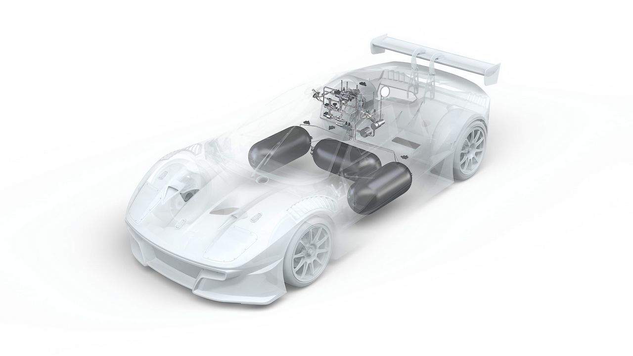 النموذج الأولي Ligier JS2 RH2 يثبت إمكانية تشغيل محرك V6 البنزيني بالهيدروجين، مع الاحتفاظ بالعديد من المكونات، وتحقيق 653 حصاناً و880 نيوتن متر