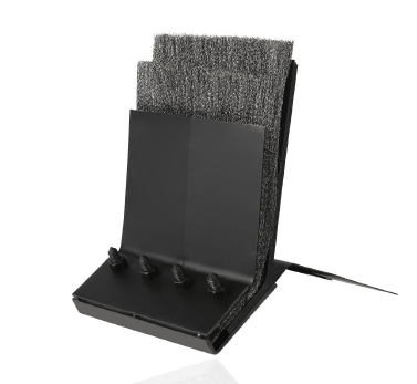 Composite shield brush
