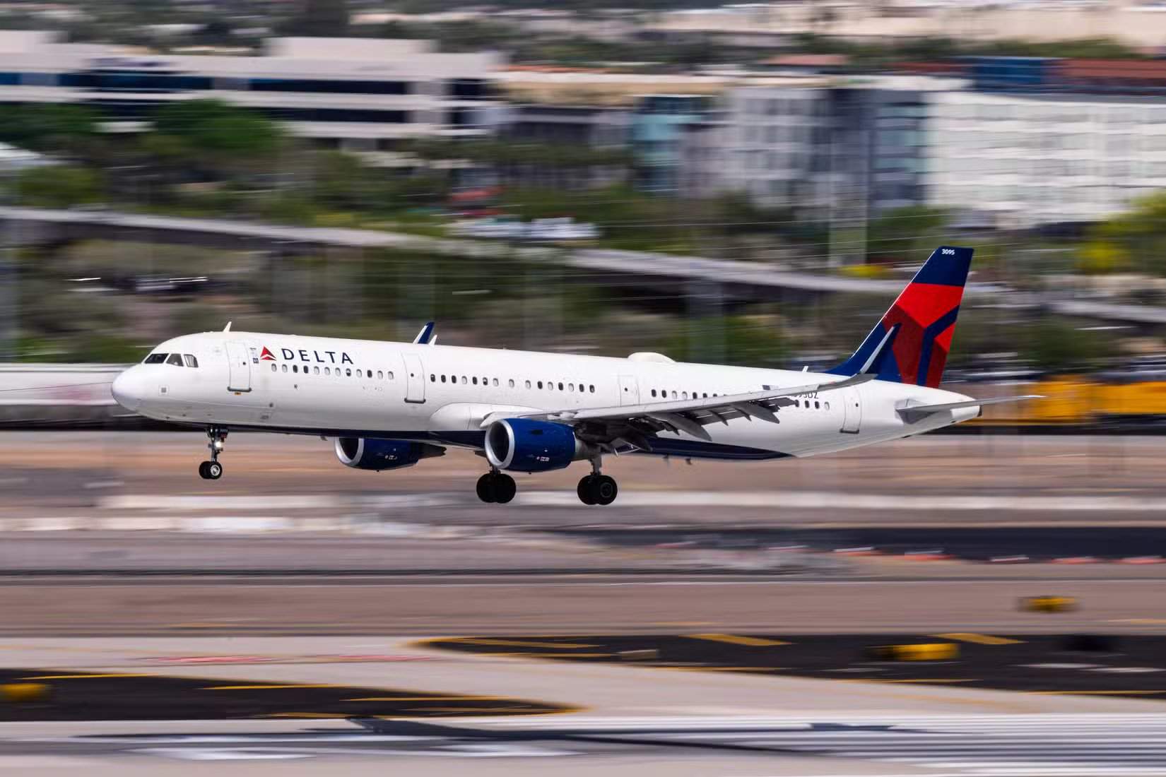 Aterrissagem do Airbus A321 da Delta Air Lines