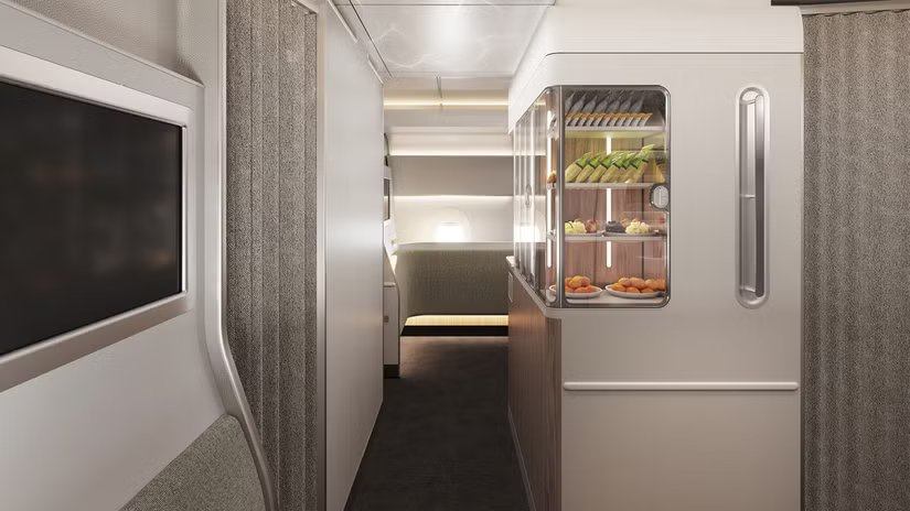 Bar à en-cas de la zone de bien-être de Qantas