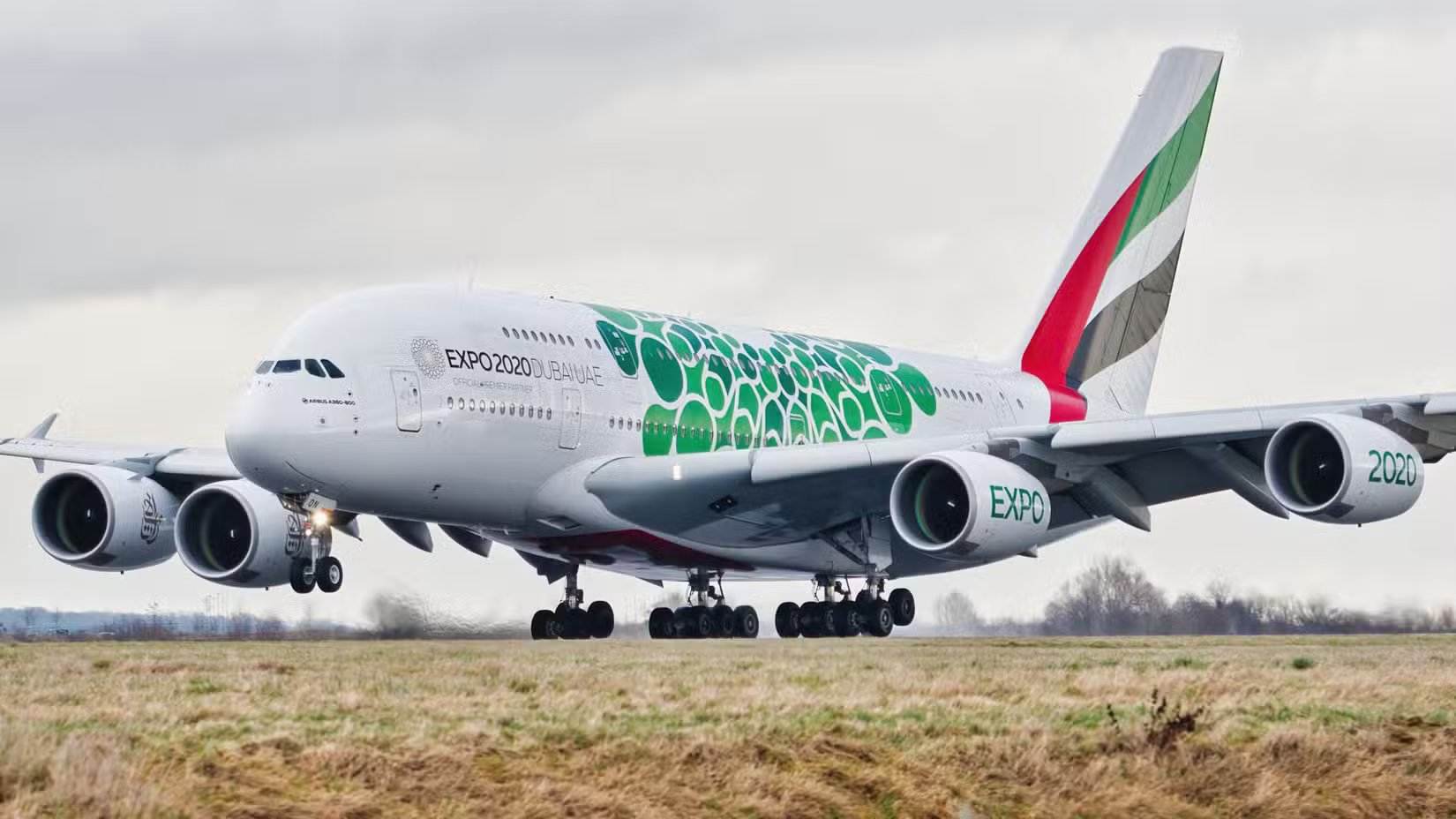Airbus A380 da Emirates com pintura especial