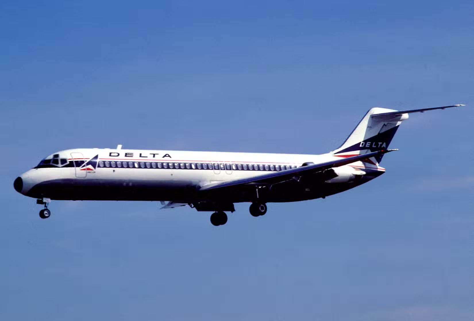 Delta DC-9 em voo