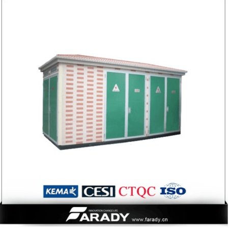 Subestação de distribuição de potência trifásica de 33 kV e 600 kVA