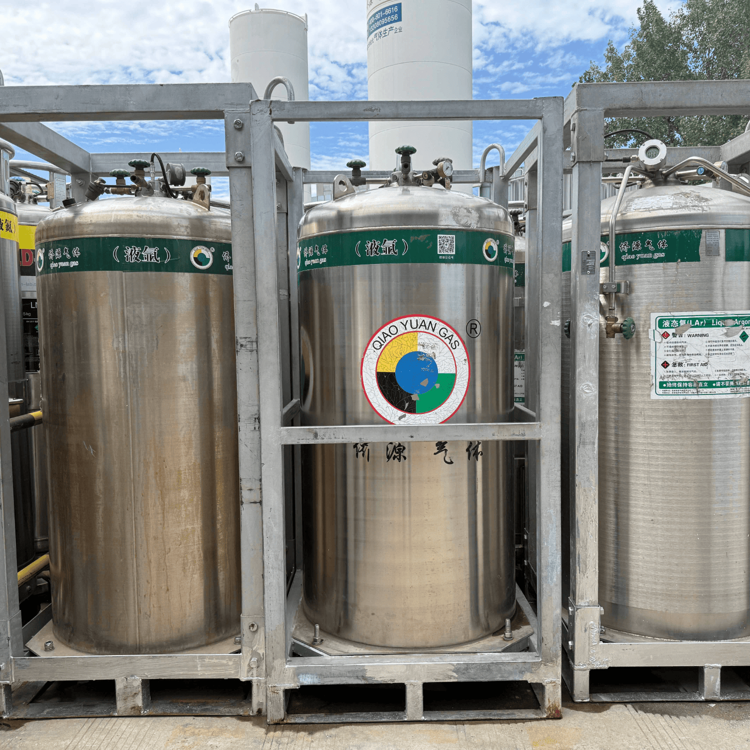 液态氩气杜瓦罐低温高纯液体批发适合工厂车间用气