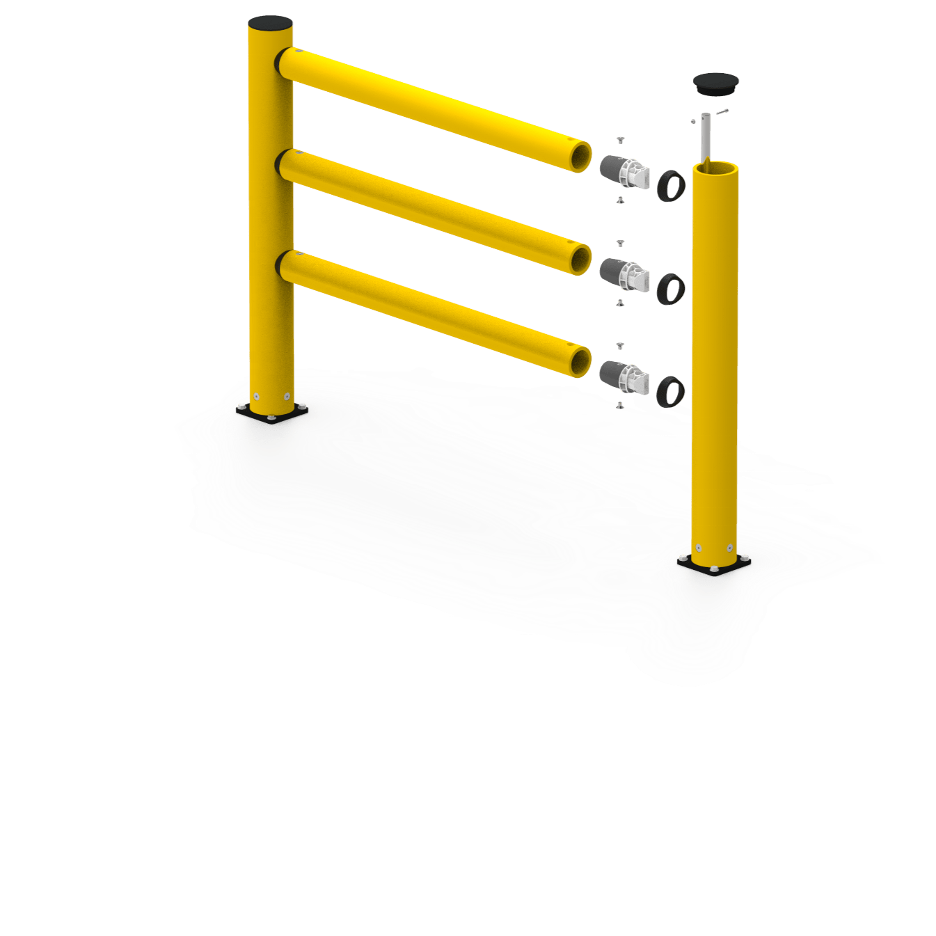 叉车防撞柔性护栏
