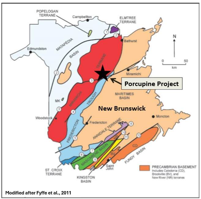 Carte de la propriété Porcupine