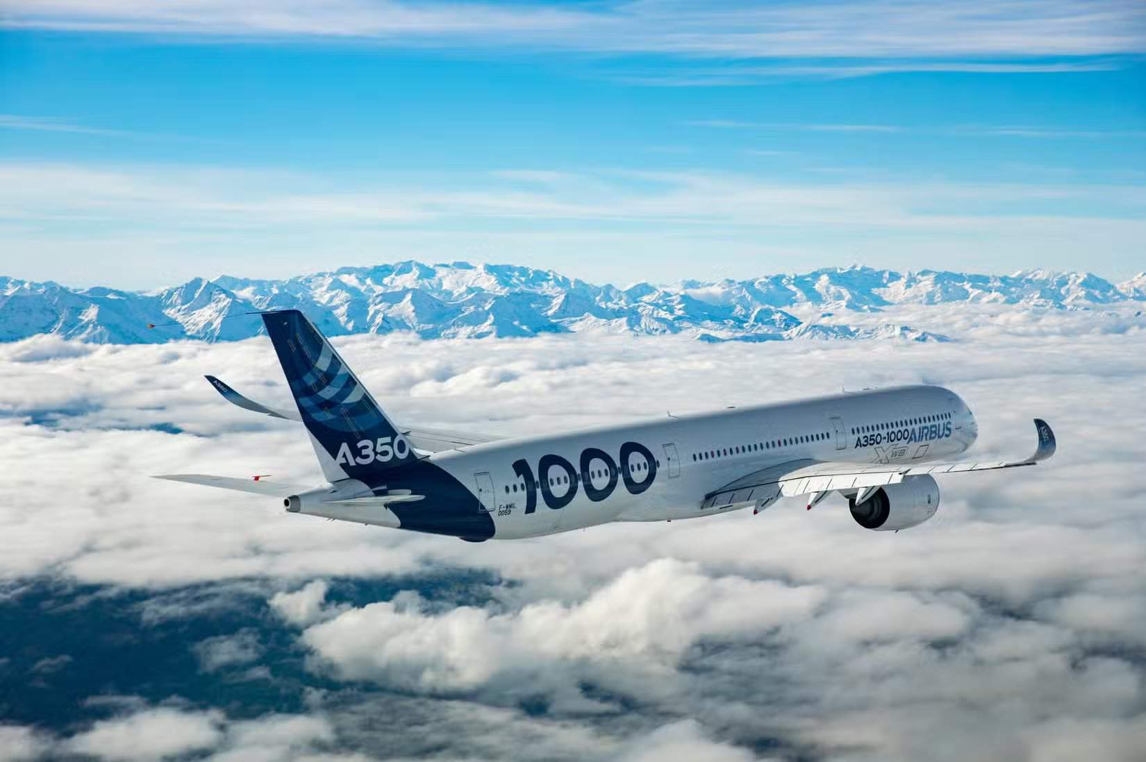 A350-1000 Airbus MSN059 в полёте
