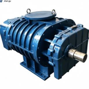 Shangu stainless steel Roots blower for industrial gas conveyance.