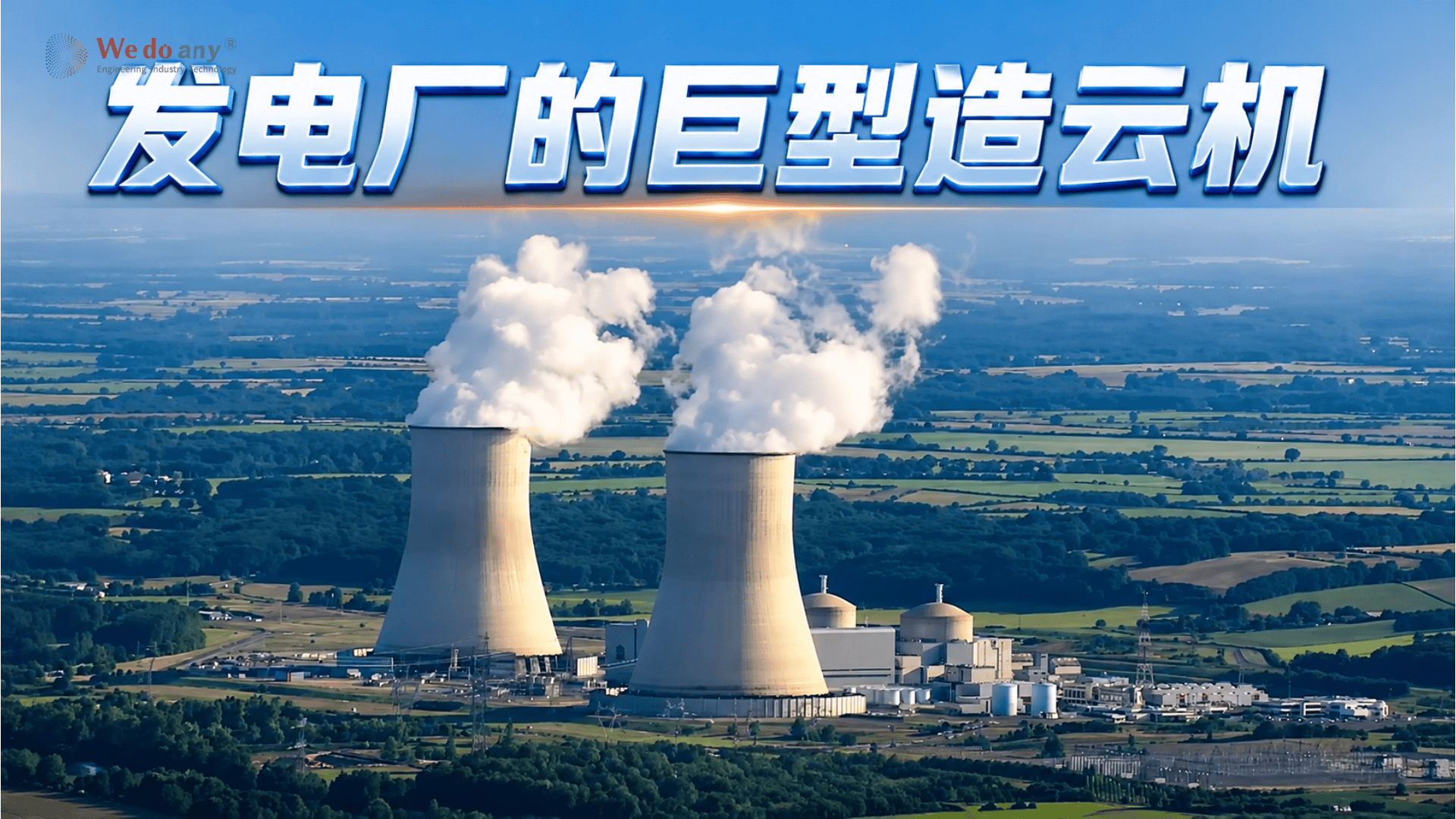 别再认错了！这不是烟囱，是冷却塔，发电厂的巨型造云机！ #科普