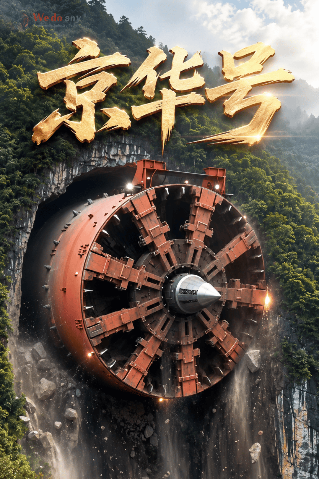 中国自主研发的超大直径盾构机——“京华号”