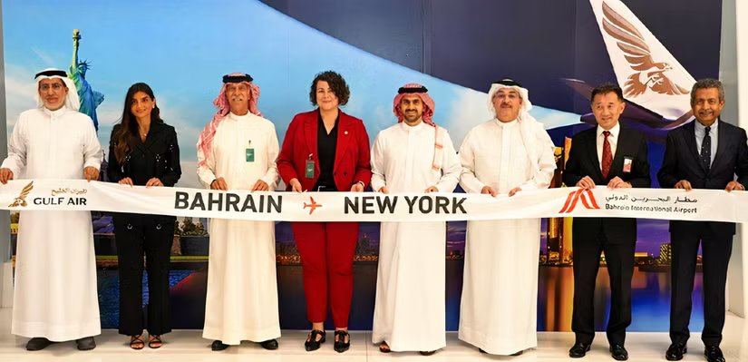 رحلة الخليجية من البحرين إلى نيويورك